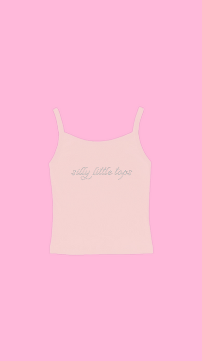 RHINESTONE TANK - Pink